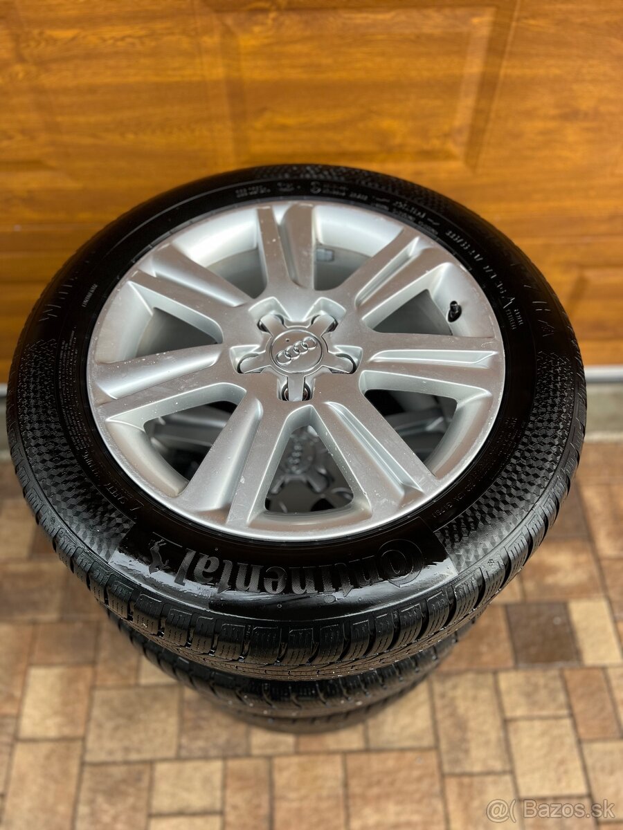 ✅ R17 Hliníkové disky originál Audi 5x112 ET46 obuté na zimn