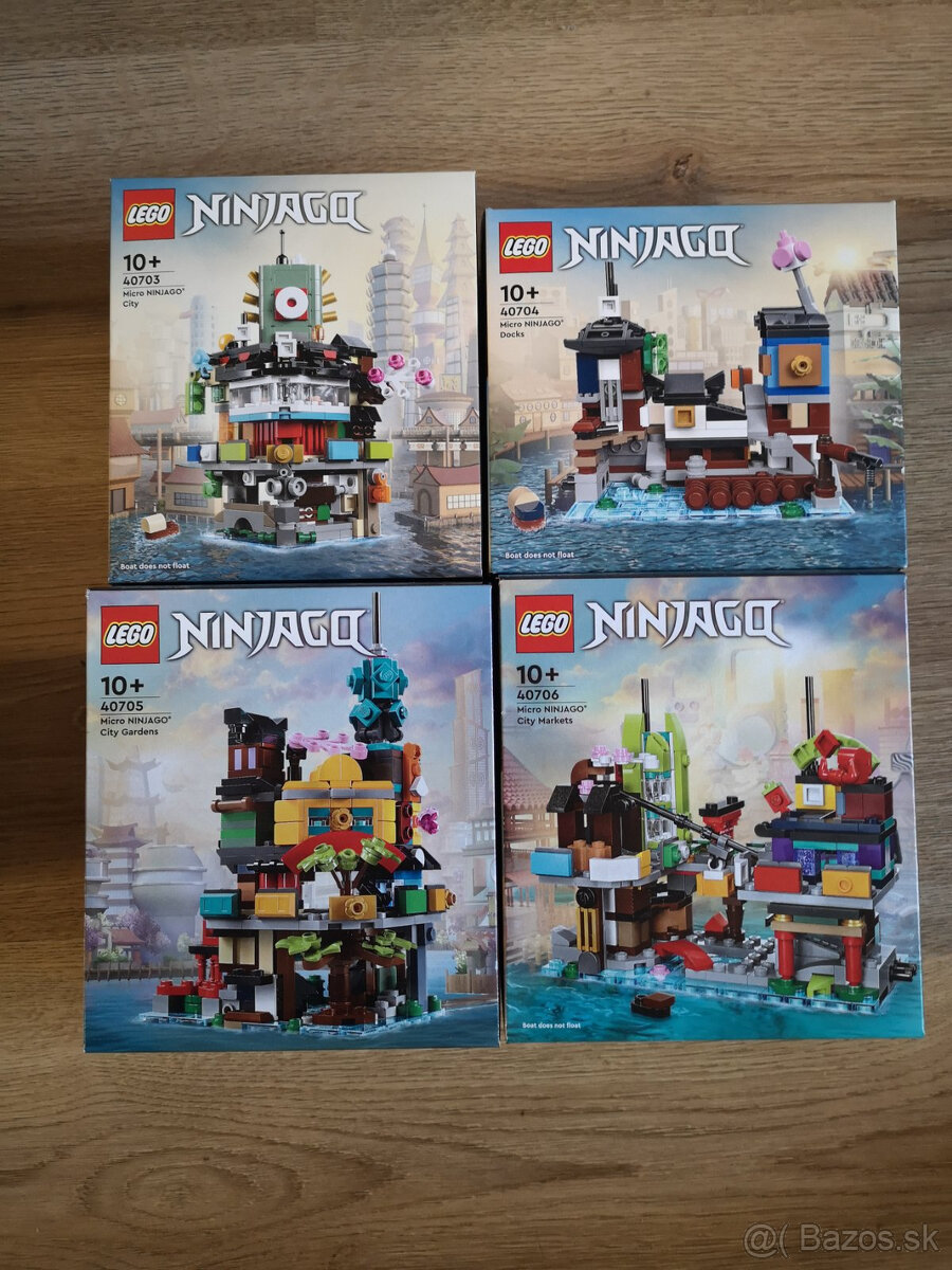 Lego Micro Ninjago City - všetky 4 spolu 100e