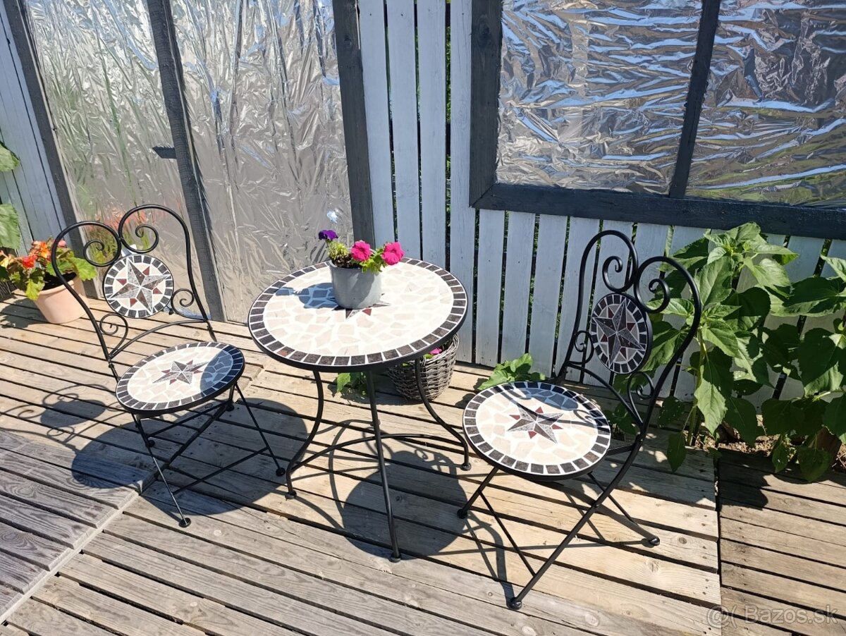 Mozaikový bistro set Amarilo