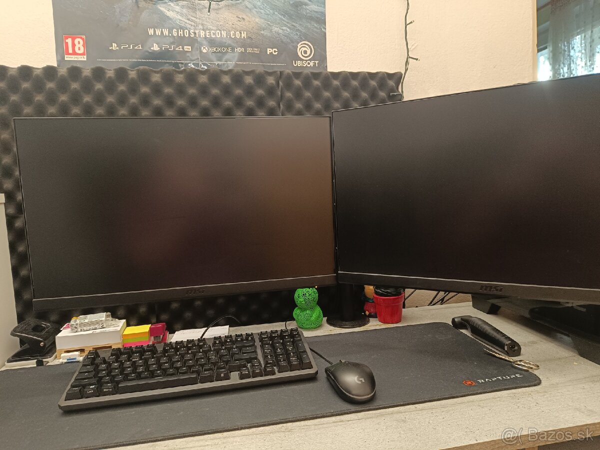 Predám herné monitory + rameno