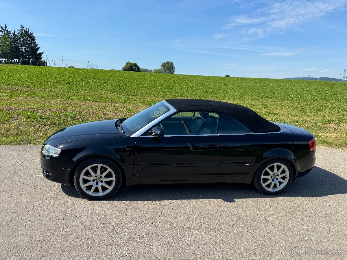Predám Audi A4 Cabrio, 2.0 TDI - S line, 103kW, r. v. 2007