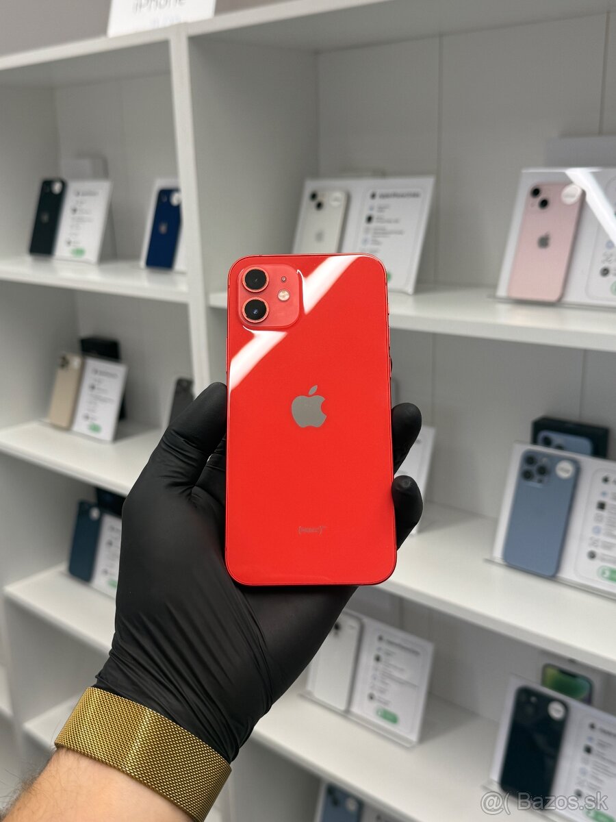 ZÁRUKA 2 ROKY / Apple iPhone 12 128GB Red, 100% ZDRAVIE