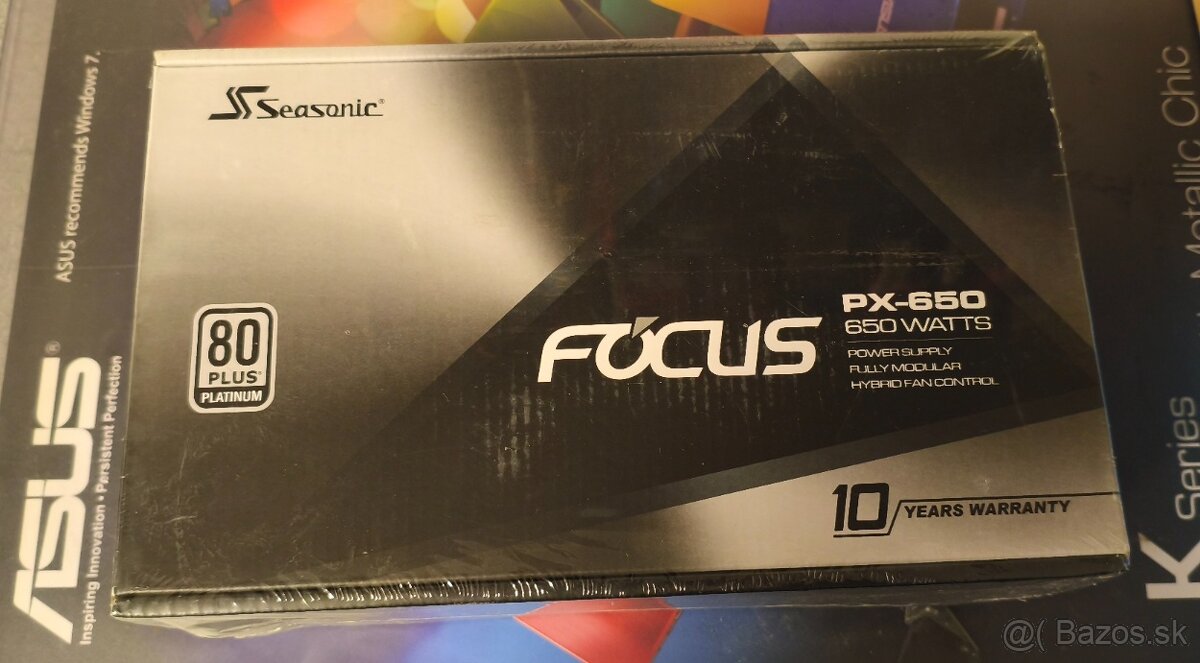 Sseasonic Focus PX-650, modulárny zdroj 650 W, 80 PLUS PLATI