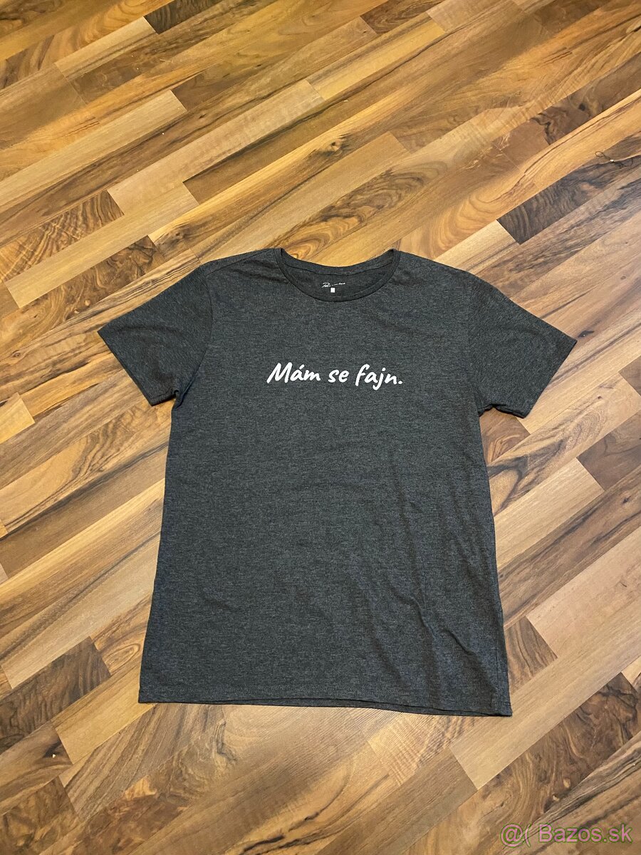 Pánske tričko "mám se fajn" veľkosť M