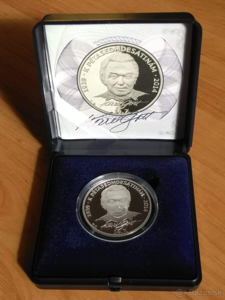 strieborná medaila Karel Gott
