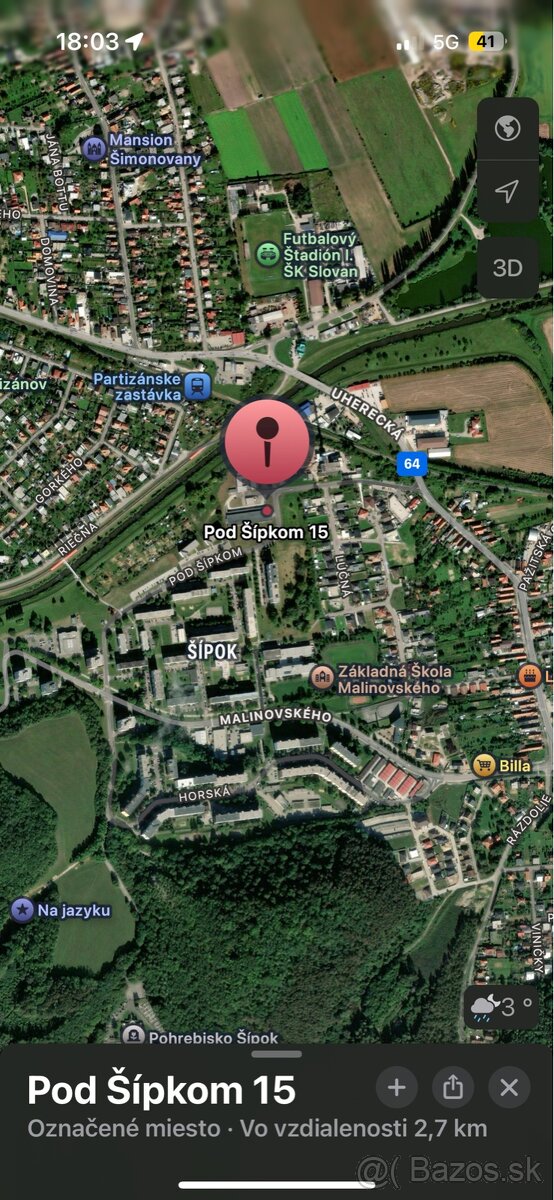 ponúkam do prenájmu garáž Pod Šípkom