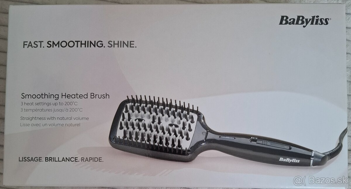 Smooothing heated brush