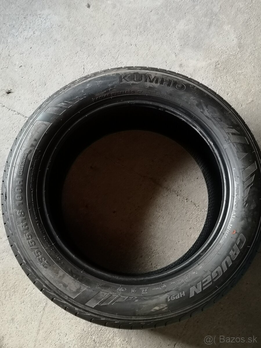 Predám 4 ks letné pneumatiky Kumho Crugen :