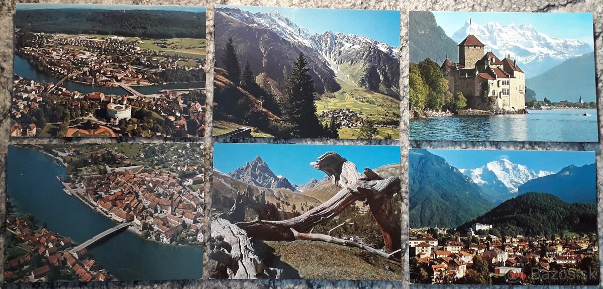 Pohľadnice - Nem., Rak., Šva., Bul., Rum. - 995 kusov