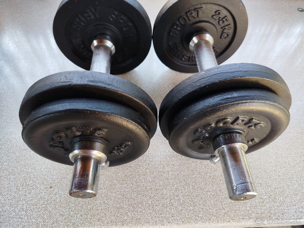 Jednoručné činky 24 kg