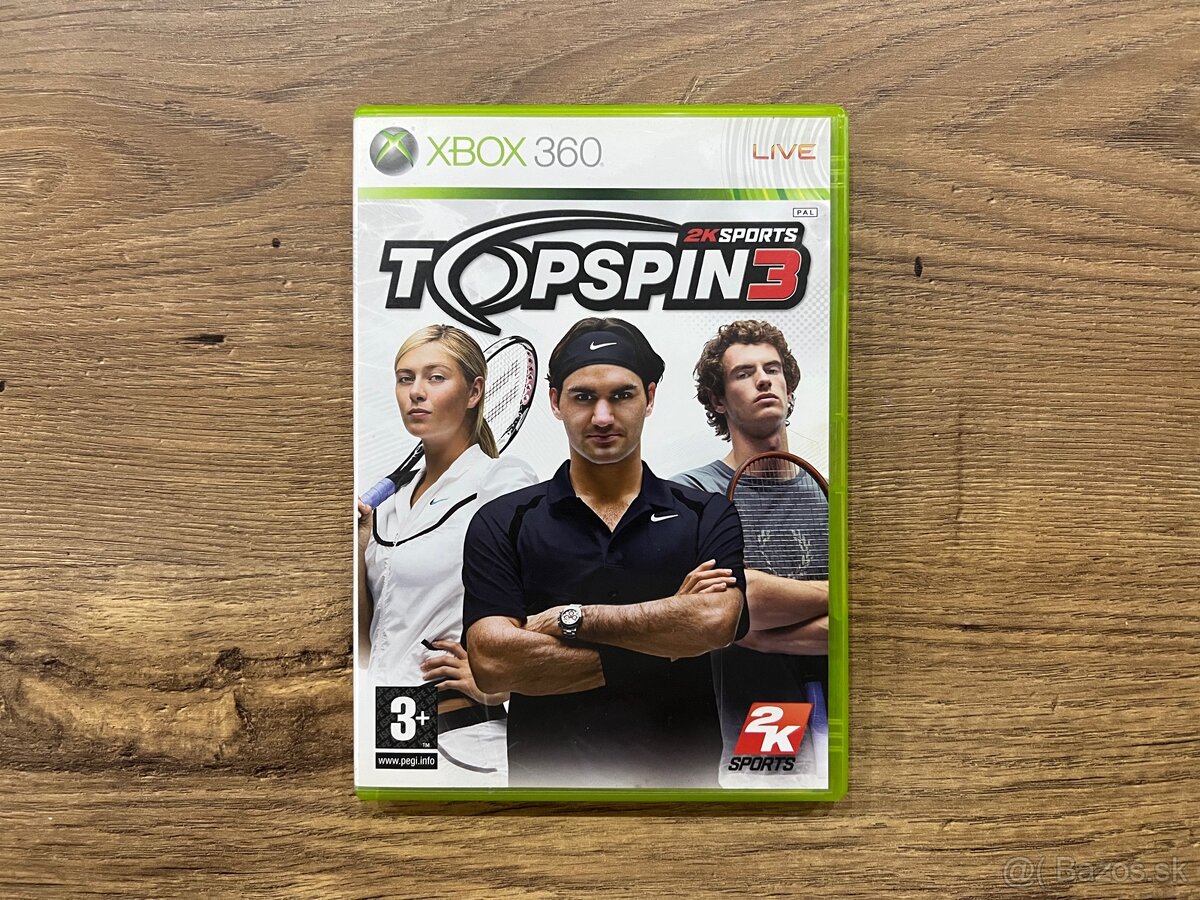 Hra na Xbox 360 - Top Spin 3