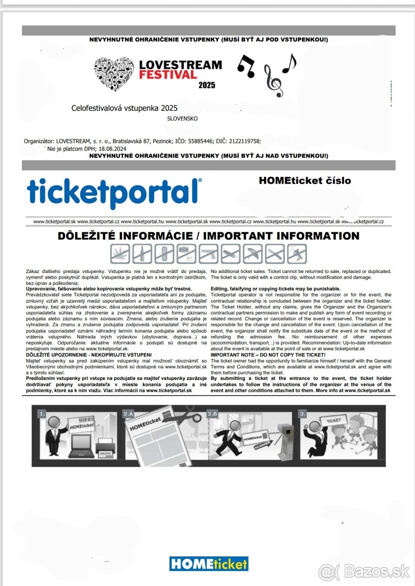 LOVESTREAM 2025 - 3 dňový tiket