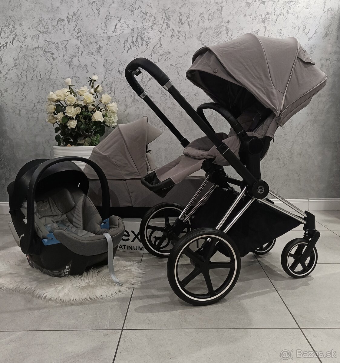 LUXUSNÁ TROJKOMBINÁCIA CYBEX PLATINUM SOHO GREY
