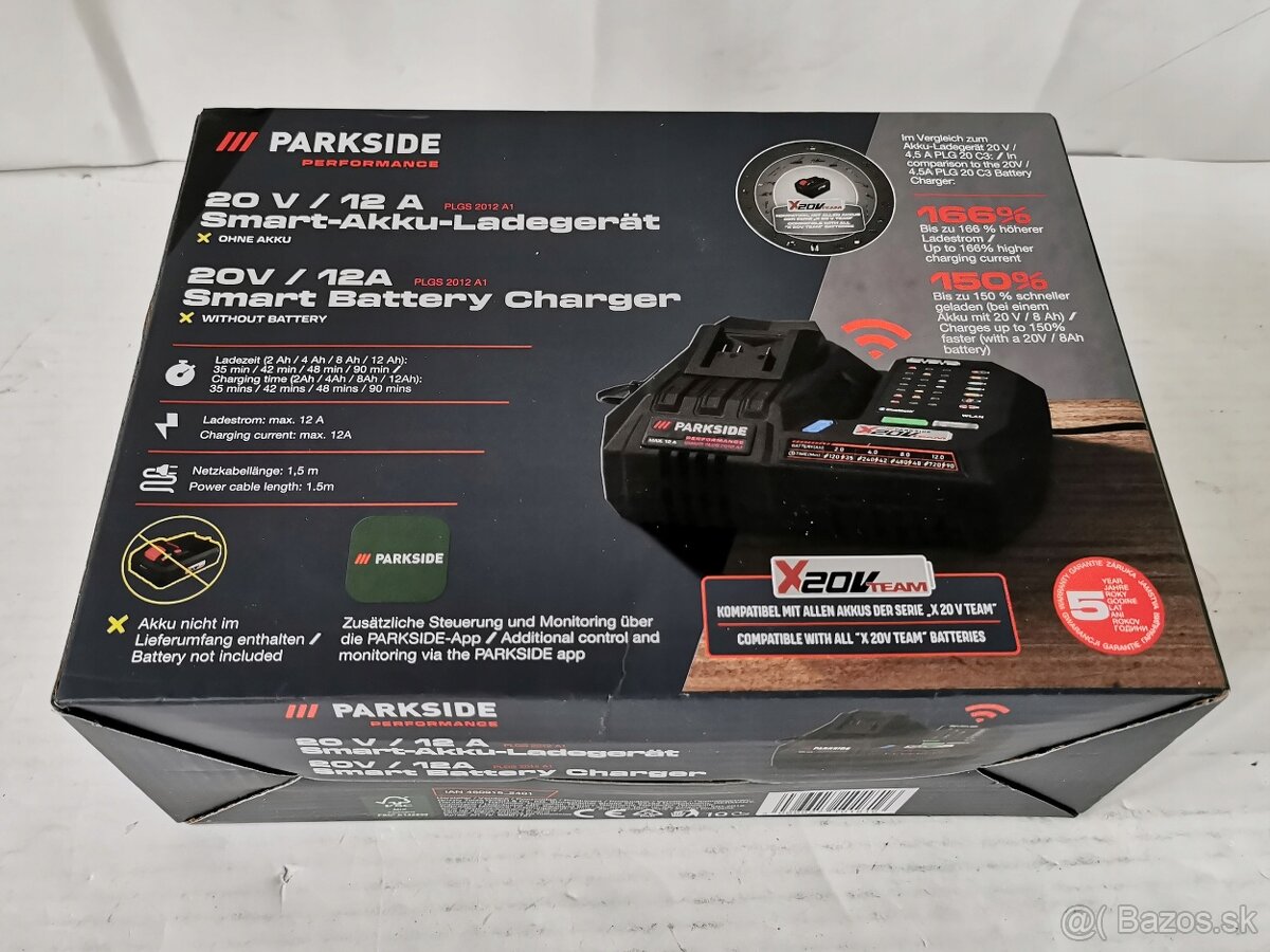 Parkside Performance Smart nabíjačka 12A