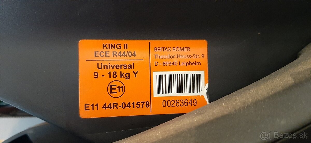 Britax romer king ll