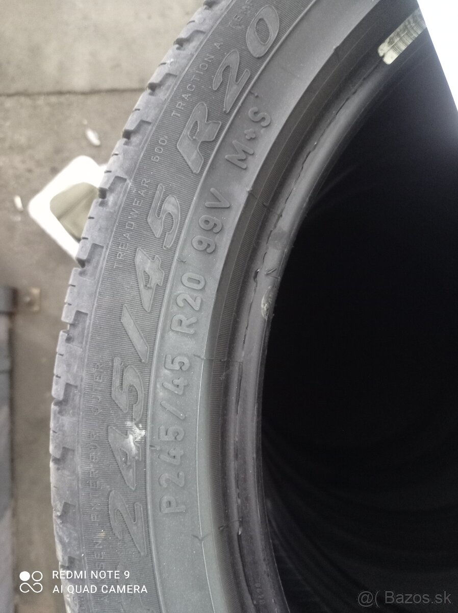 letné pneumatiky p245/45 r20