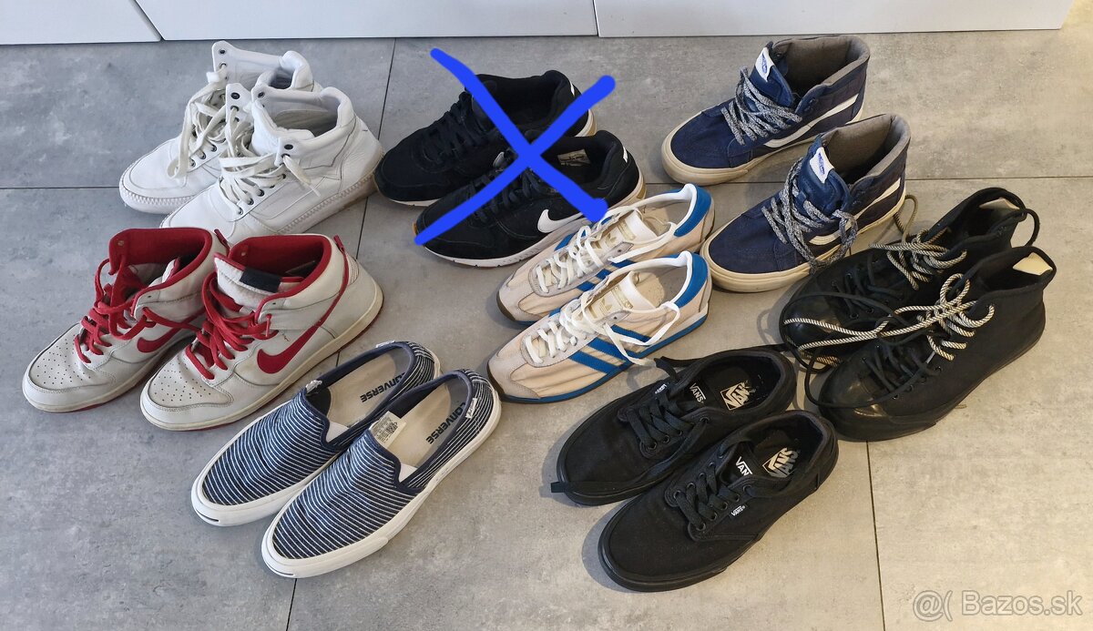 Pánske tenisky Nike, Converse  Adidas, Vans, Diesel..