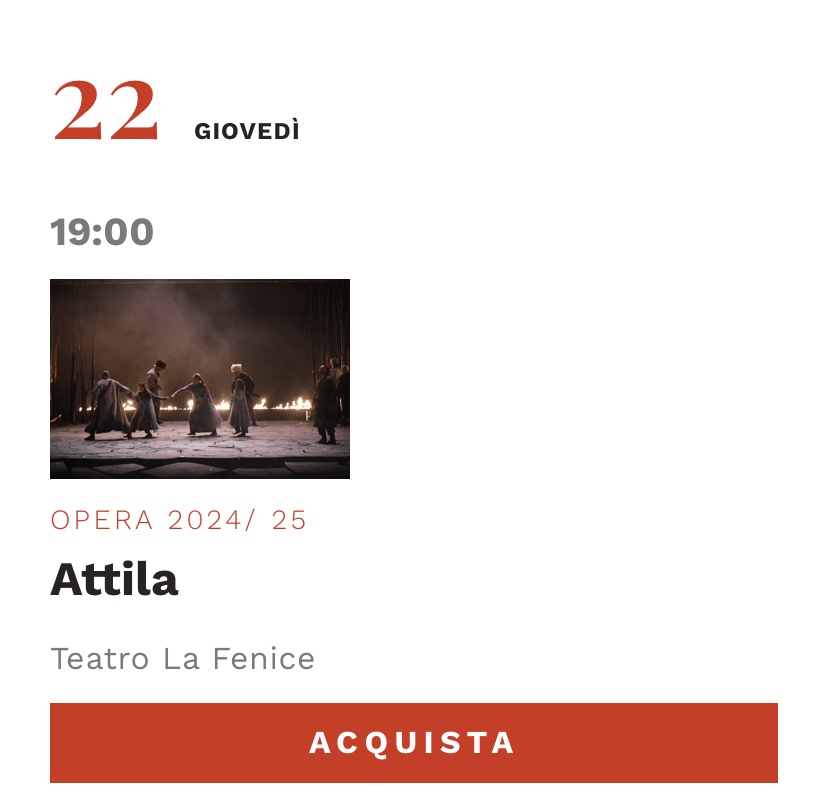 2x lísky do La Fenice v Benátkach, 22.5. O 19:00