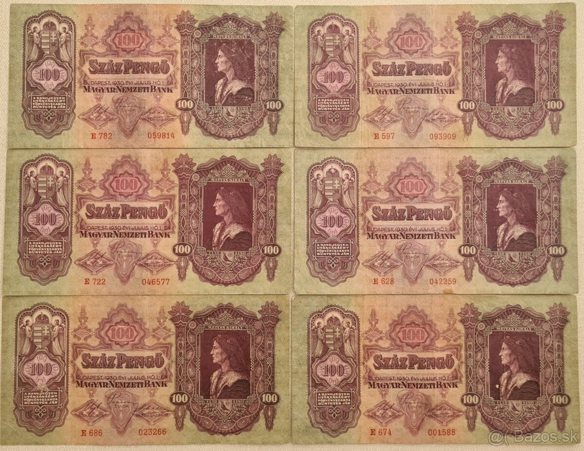 Száz Pengo - 100 Pengo – Maďarsko 1930