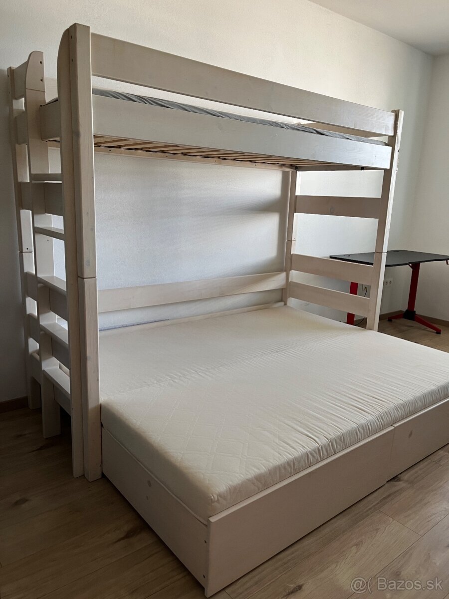 3miestna poschodová posteľ vyrábaná na SK