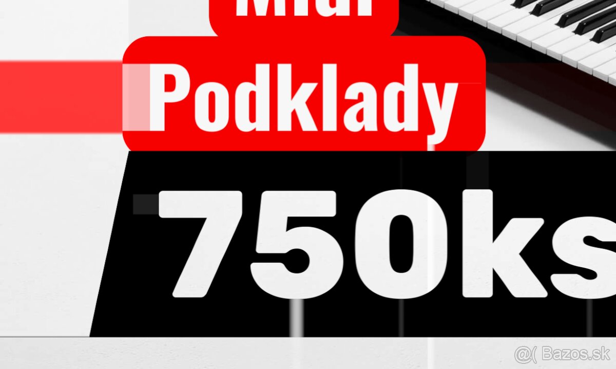 Predám MIDI podklady 750ks SK,CZ balík