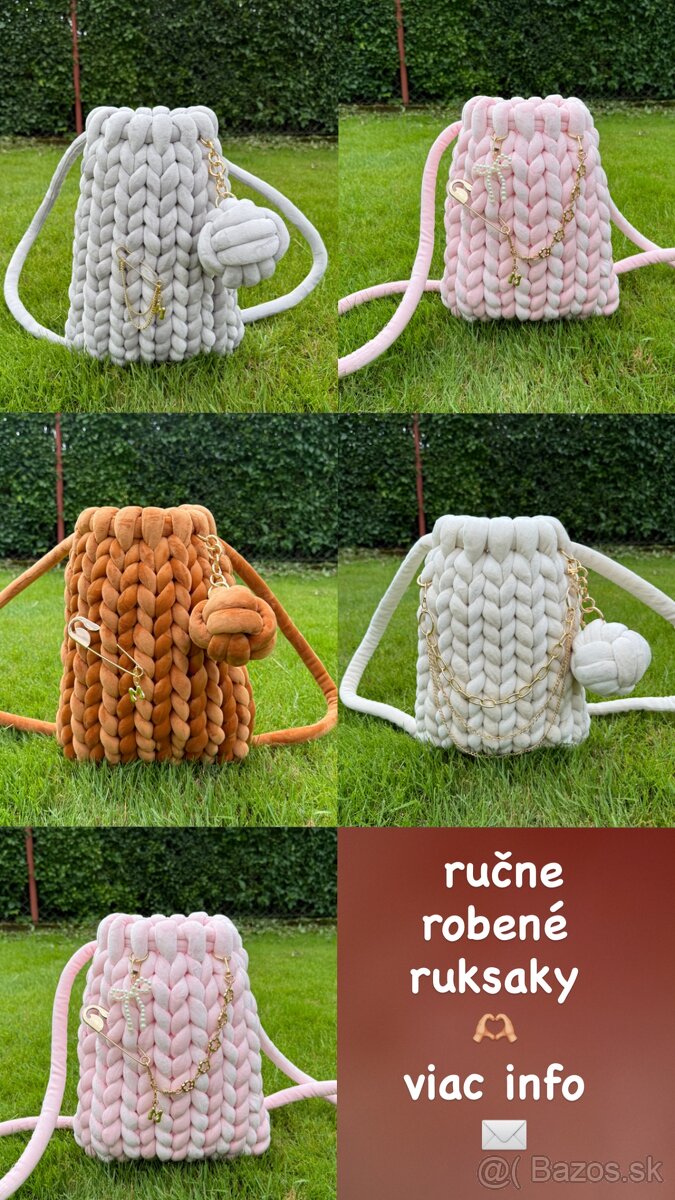 Ručne vyrobené kabelky a ruksaky