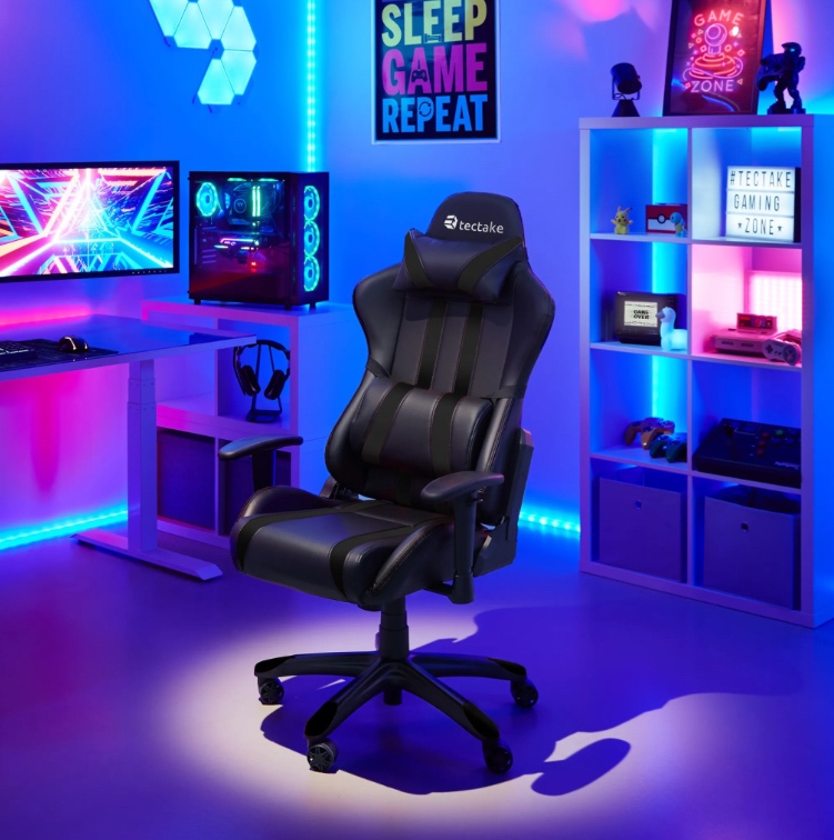 Tectake herné kreslo ergonomického tvaru