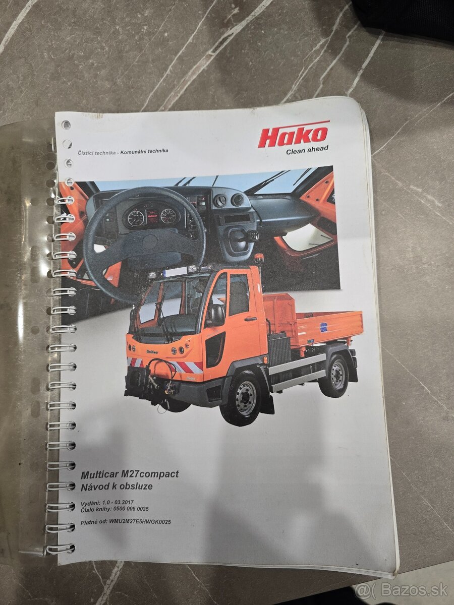 Multicar M27 navod na obsluhu