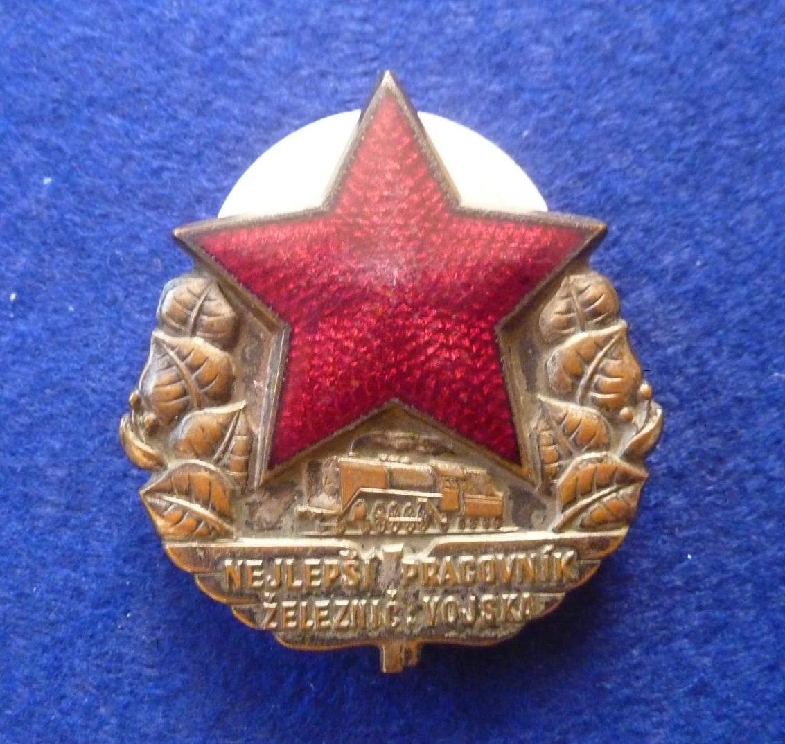 odznak nejlepší pracovník železnič. vojska