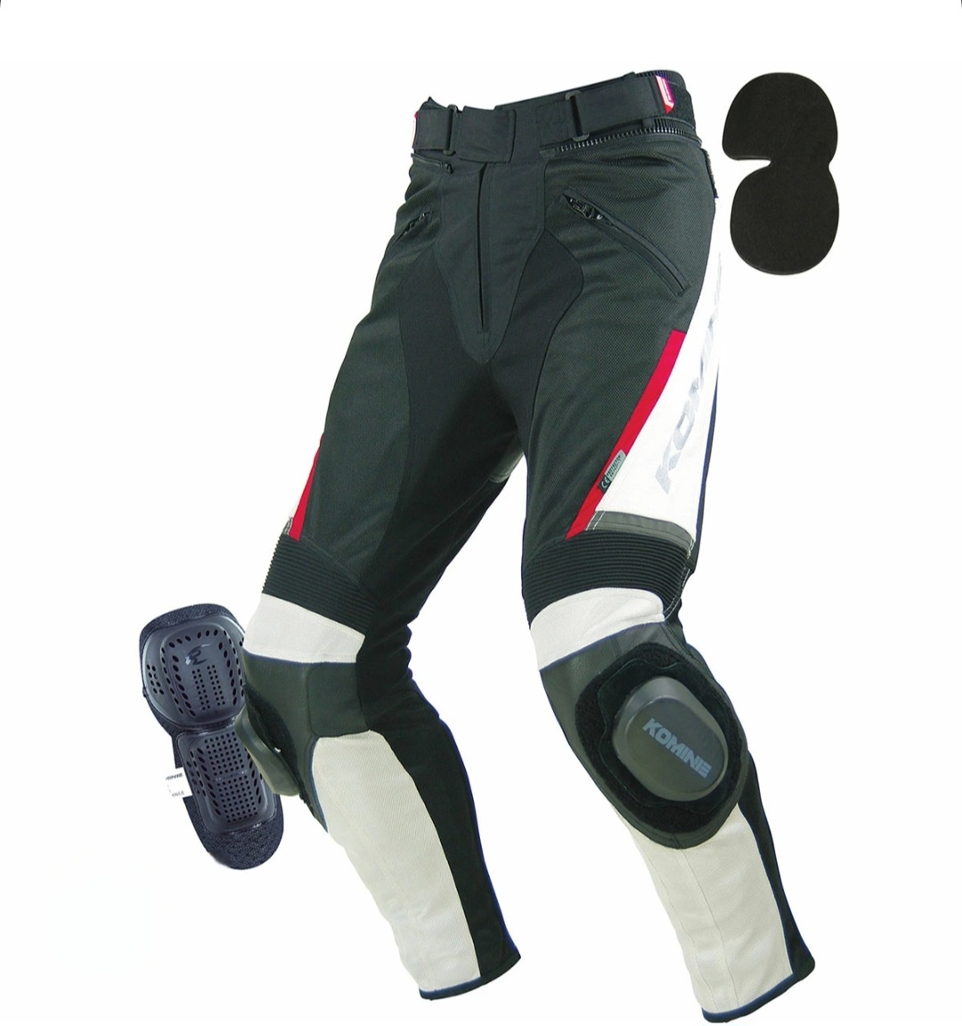 Textilné nohavice s kožou Komine L /52
