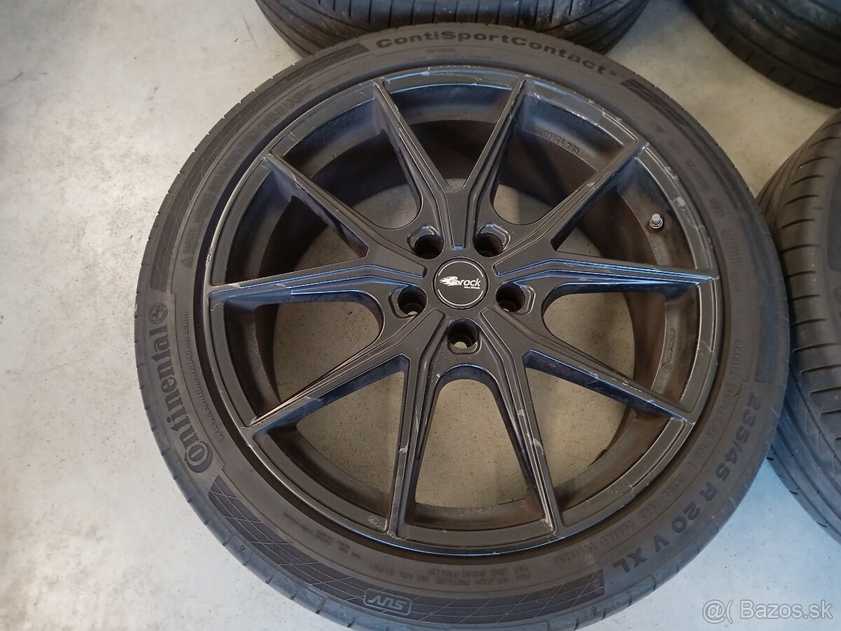 4ks letne ALU 5x112 R20 8J ET41 BROCK SKODA KODIAQ
