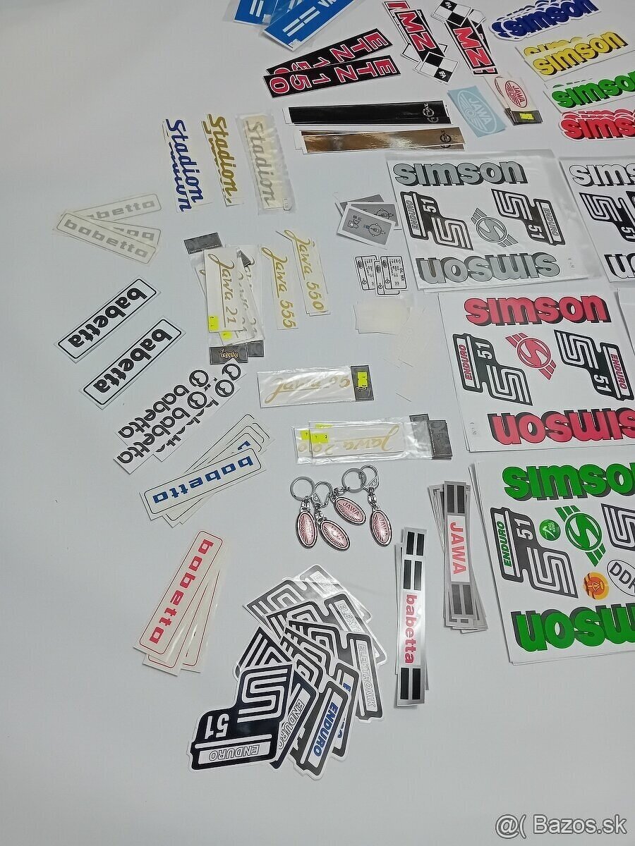JAWA / BABETTA / SIMSON - POLEP,NÁLEPKY,TESNENIA