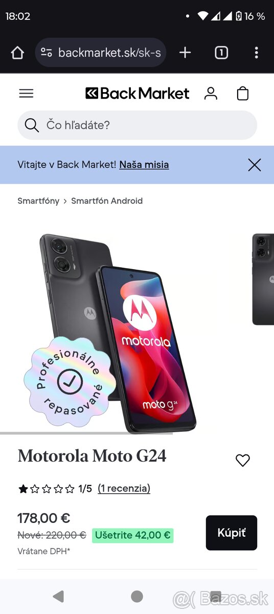 Predám Moto g24 128GB