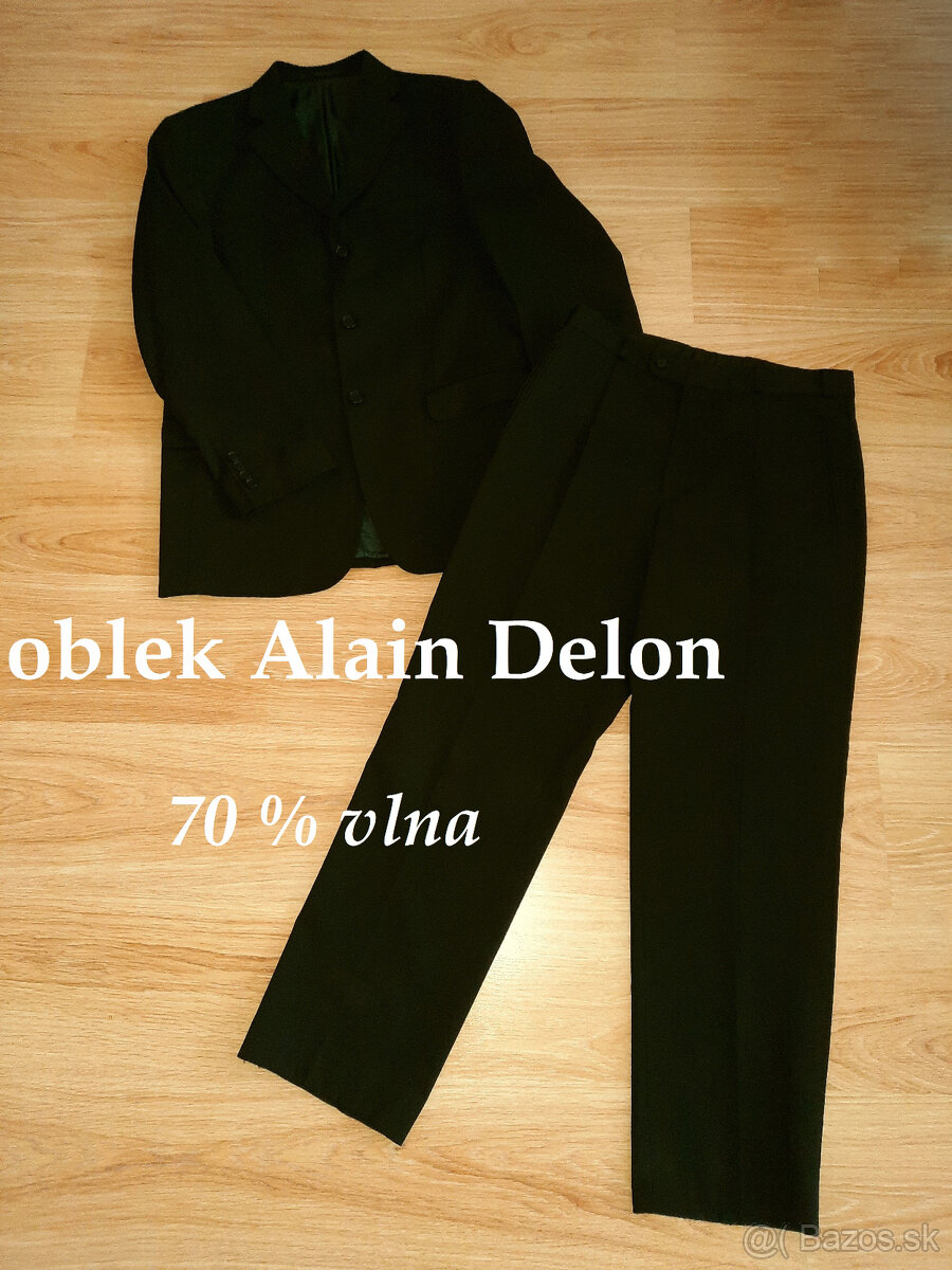 Vlnený oblek Alain Delon (veľ. 48)