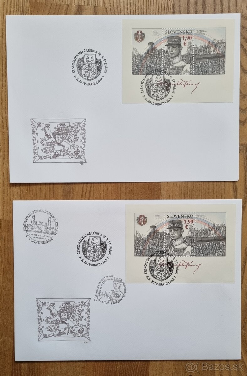 2019 Stefanik Československé légie FDC