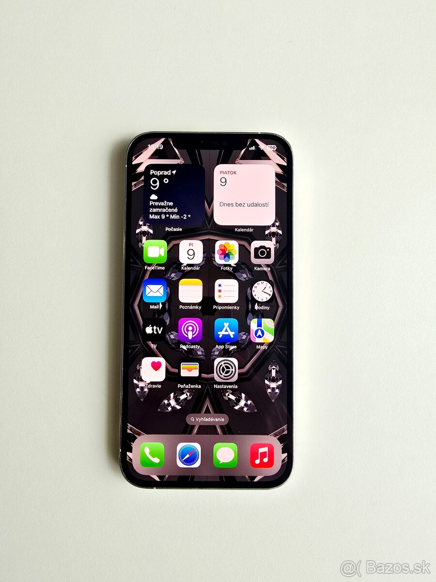 APPLE IPHONE 12 PRO MAX 128GB SILVER,ZDRAVIE BATERKY 100%