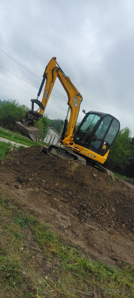 Výkopové práce – JCB 8045 (5t)