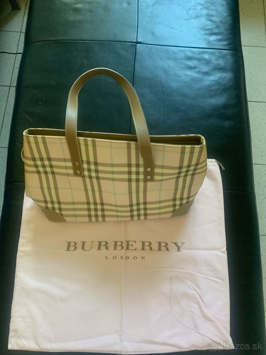 Kabelka, Burberry, púdrovo ružová a béžová