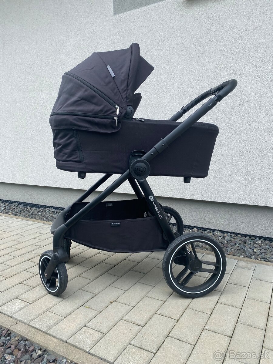 KINDERKRAFT SELECT Kočík kombinovaný Nea 2v1 Midnight Black,
