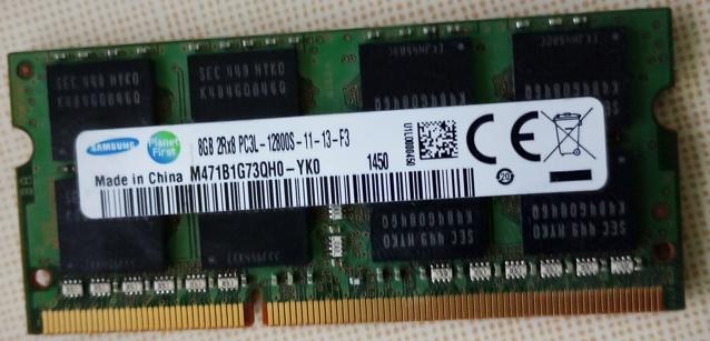 8GB DDR3 DDR3L 1600 RAM SAMSUNG
