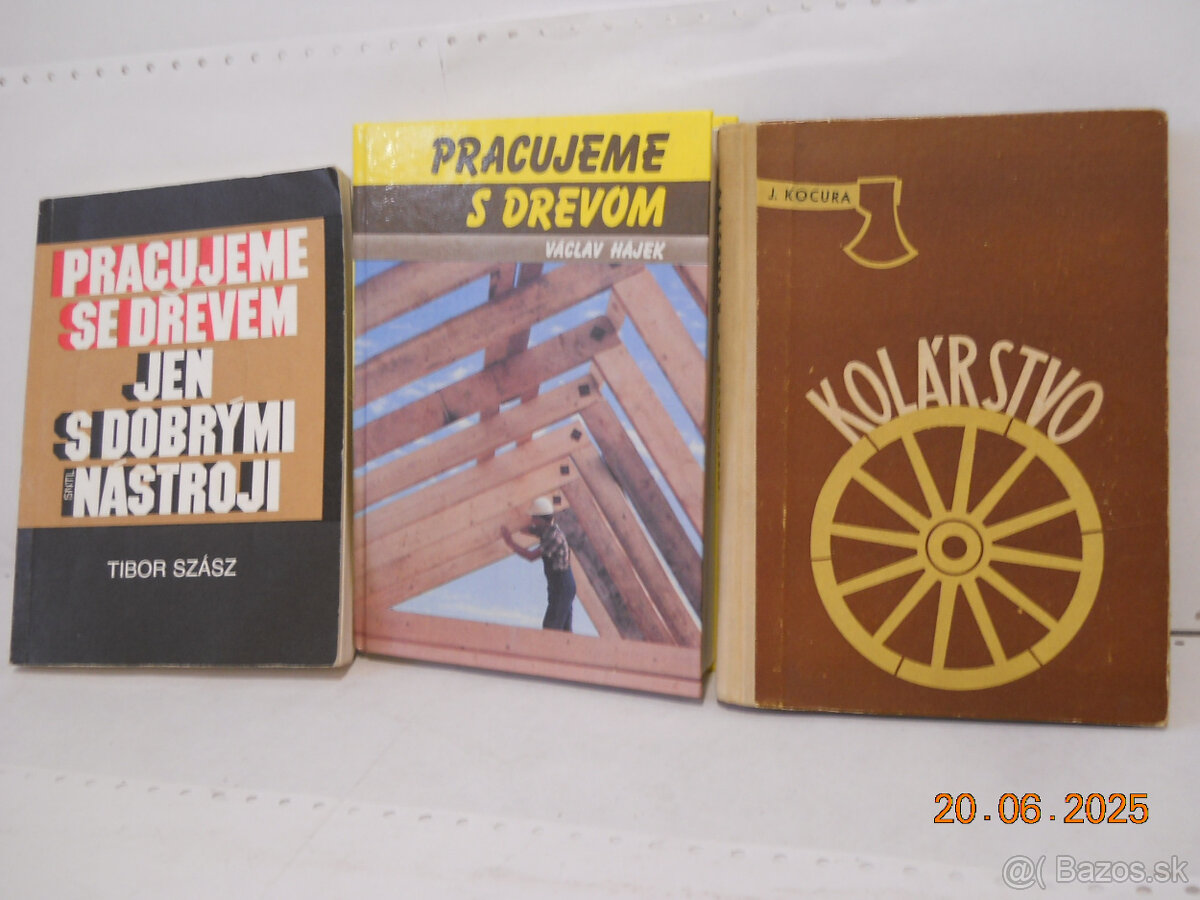Predám knihy o spracovaní dreva