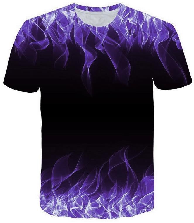 Elastické čierno fialové tričko, v. M/L/XL
