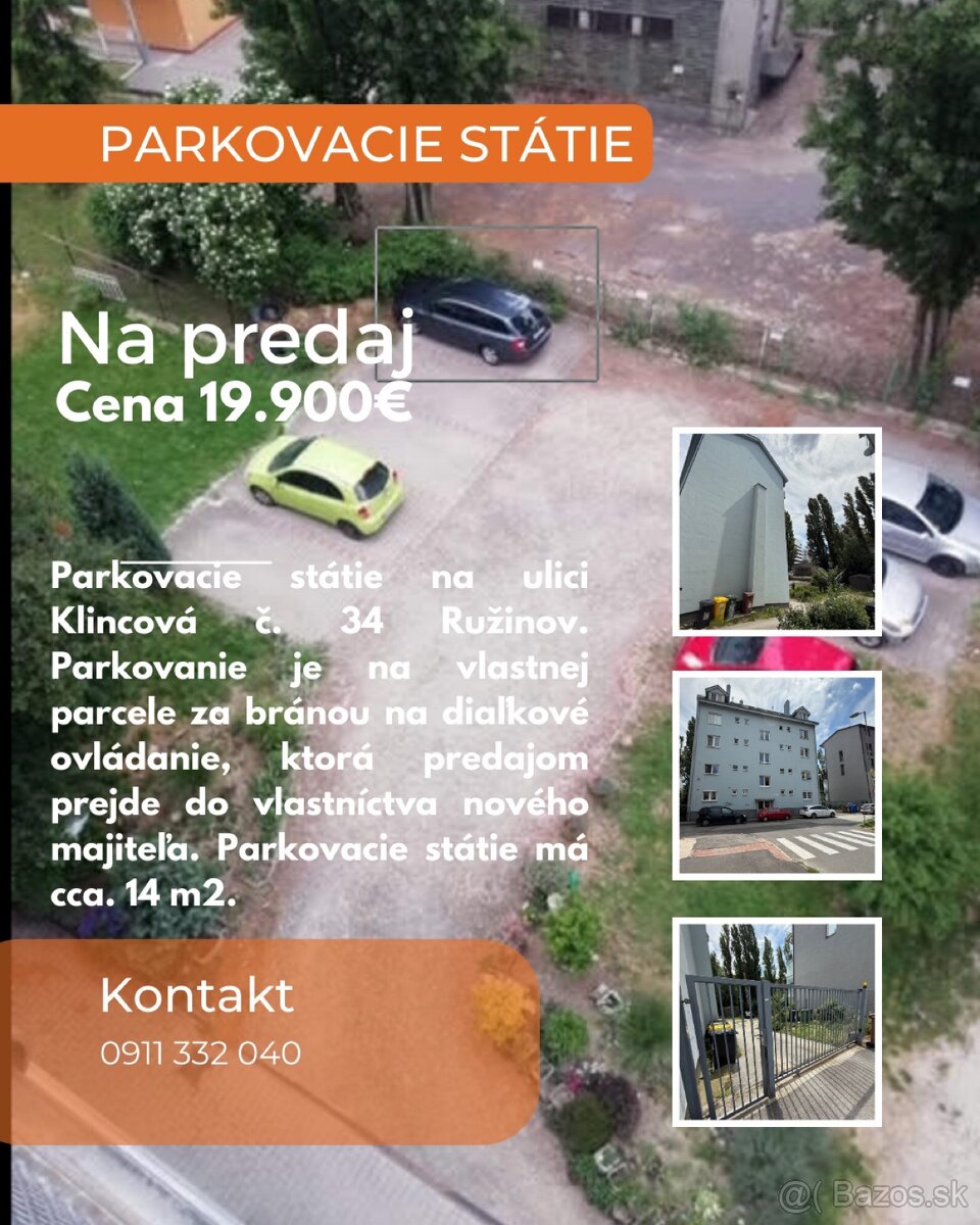 Parkovacie statie BA Klincová