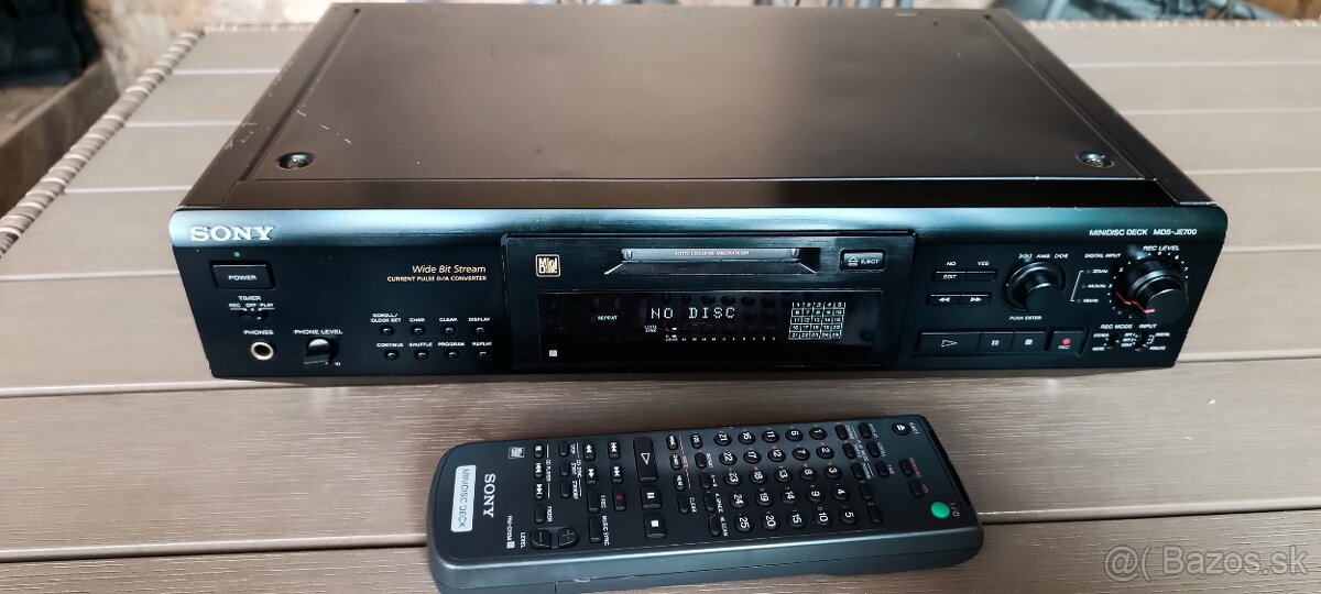 Predám SONY MINIDISK DECK MDS JE700 s originál ovládačom (a