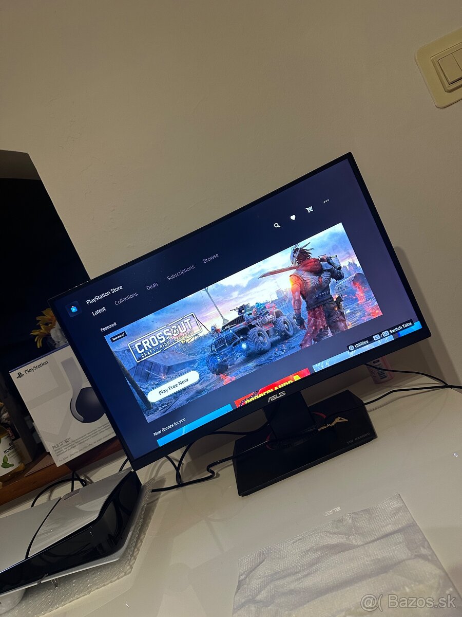 ASUS zakrivený monitor 24” (VG24VQ) – Full HD, , 165 Hz, 1 m