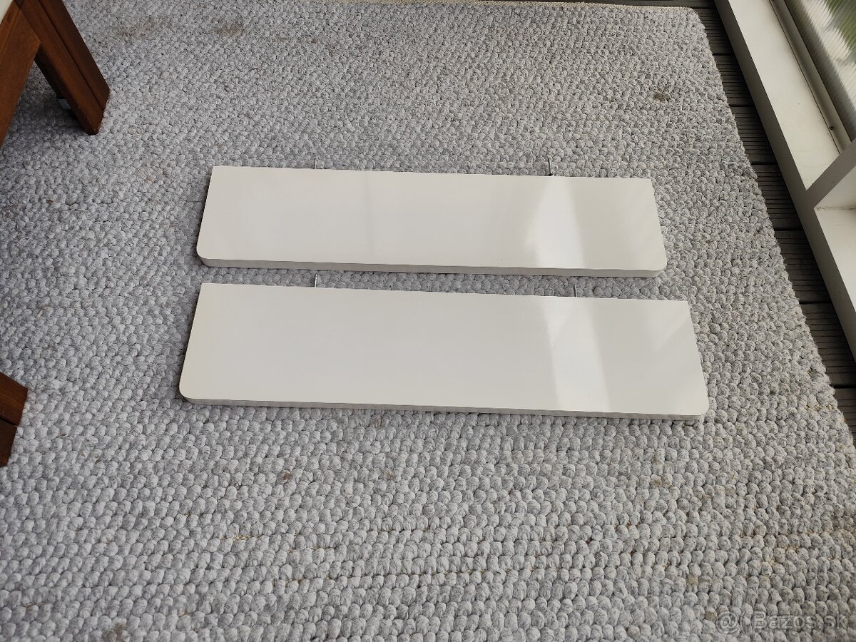 Plávajúca polica, polička  biela