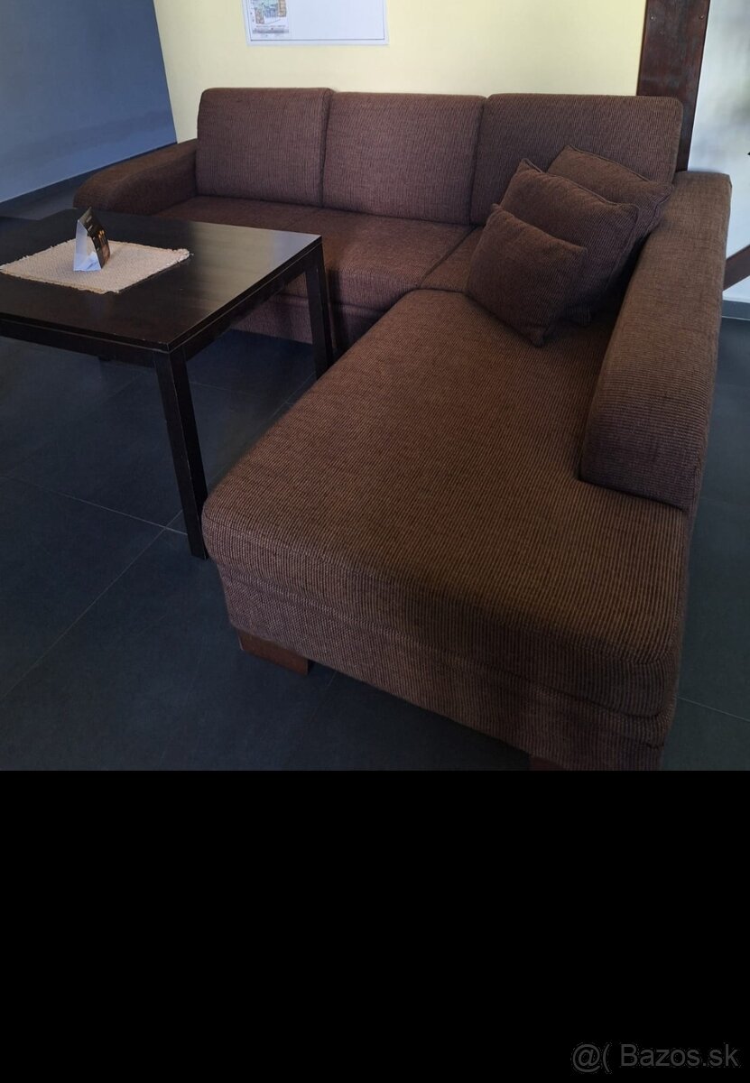 Rozkladací gauč s kreslom