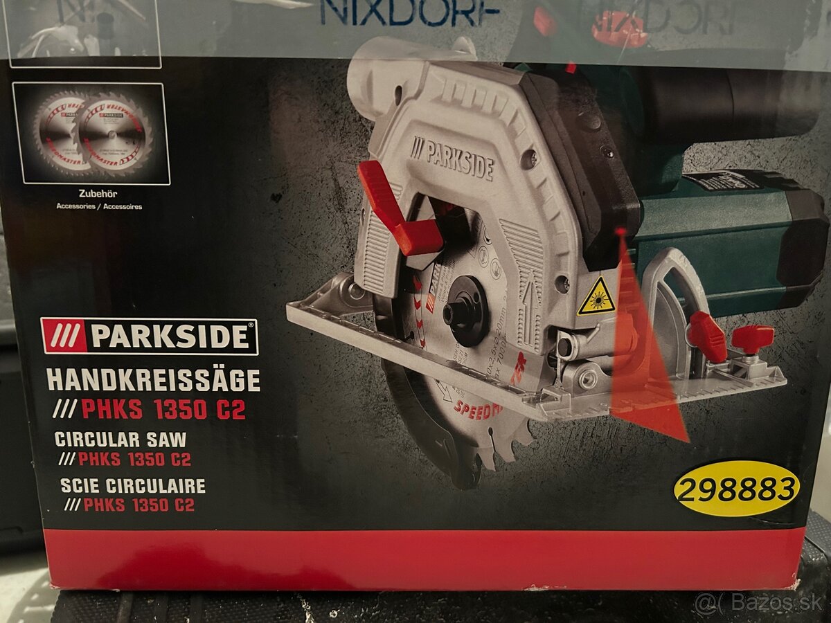 Kotúčová píla s laserom Parkside PHKS 1350 C2