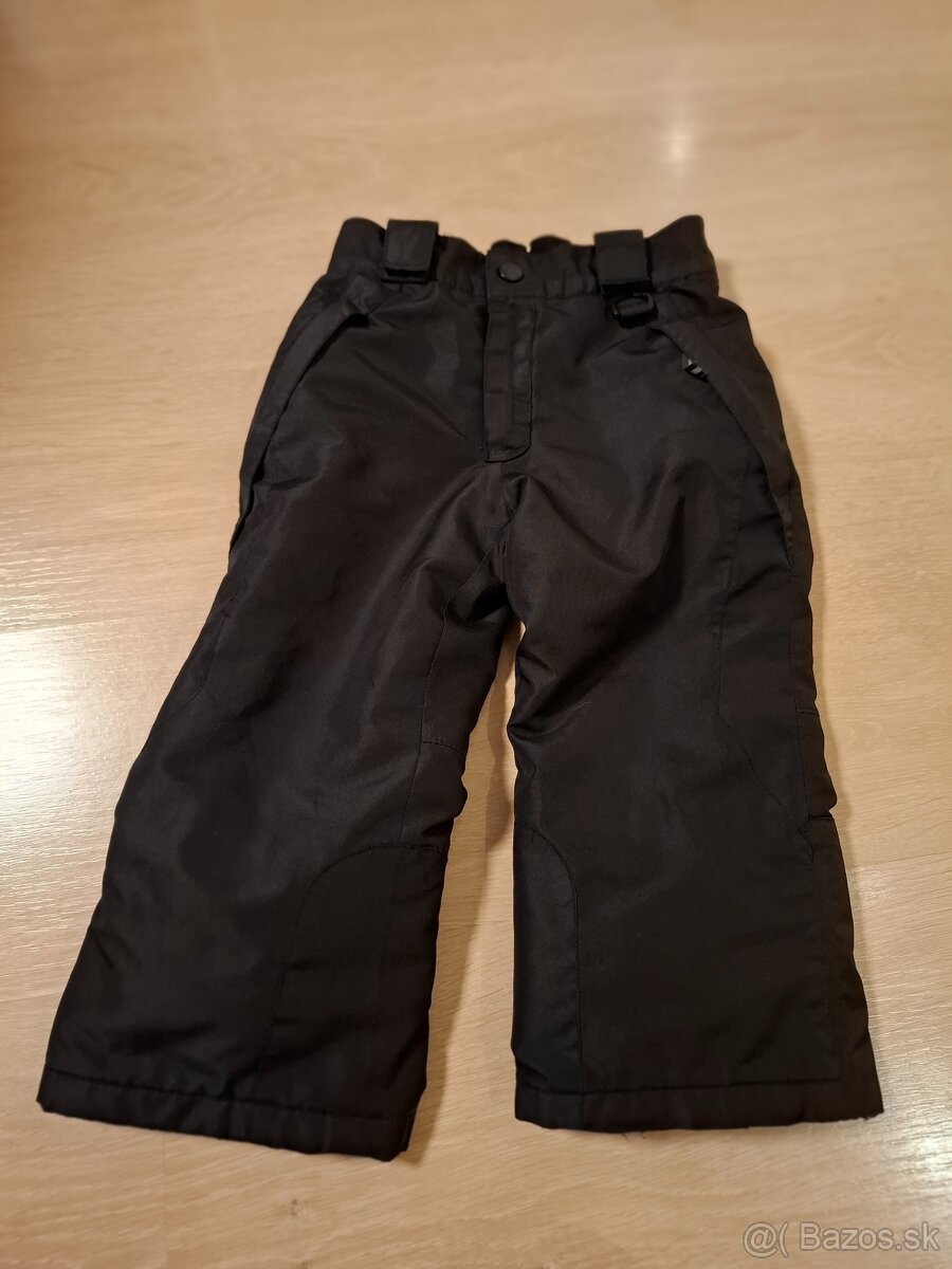 Detské zateplené lyžiarske nohavice 86/92