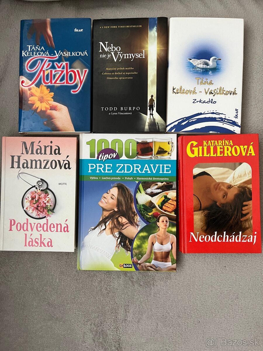 Predám knihy – romány aj literatúra o zdraví